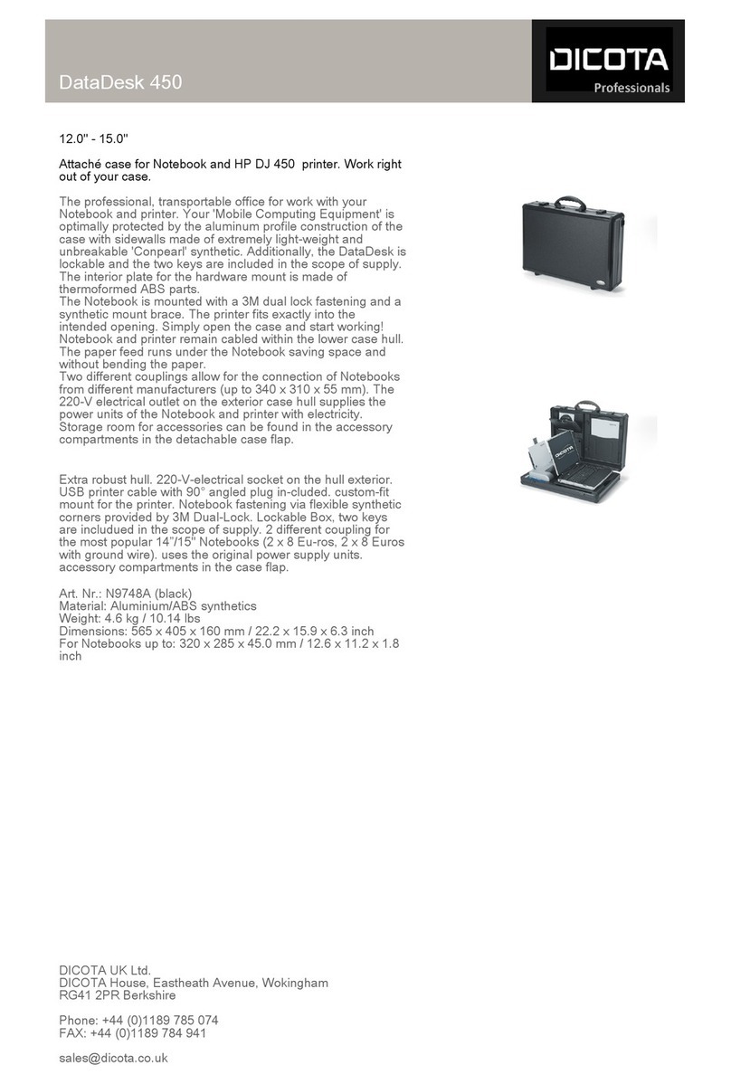 Dicota DataDesk 450 N9748AHY User manual