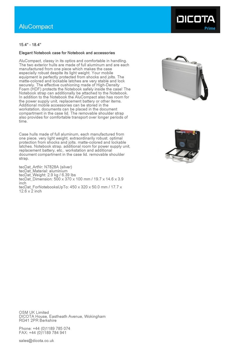 Dicota N7828AHY Specification sheet