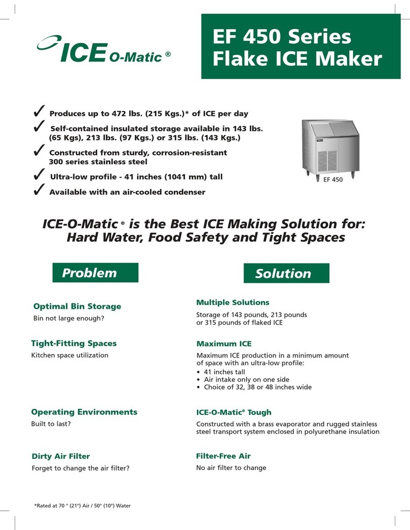Ice-O-Matic EF450A32S User manual Ice-O-Matic EF450A32S User manual