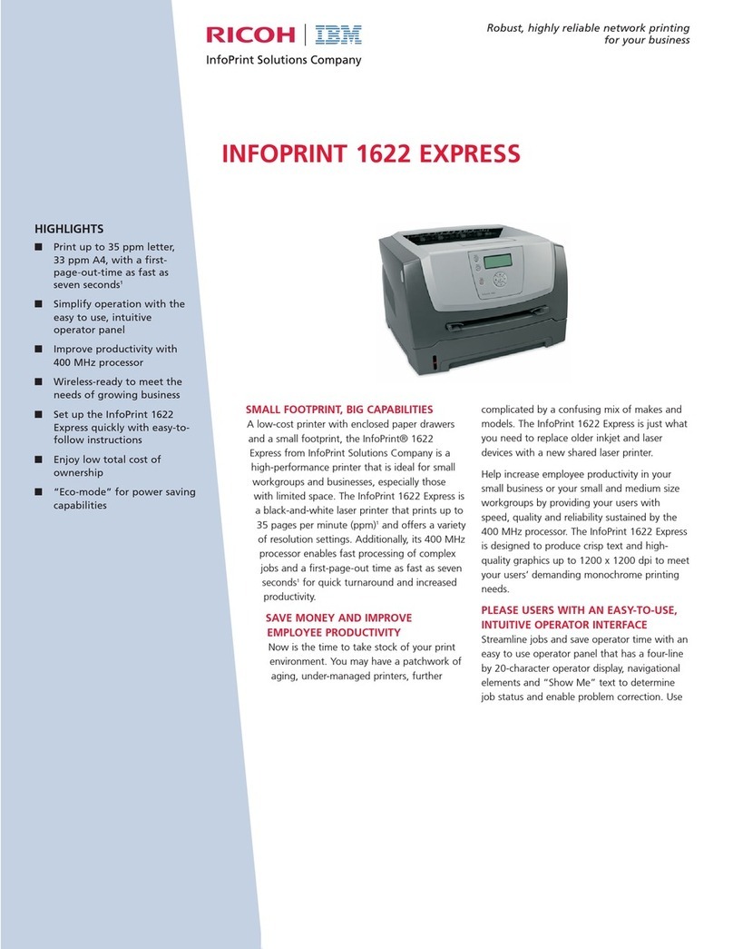 Ricoh InfoPrint 1622 Express User manual