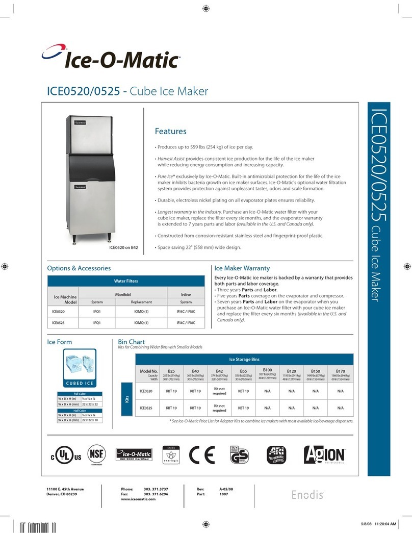 Ice-O-Matic ICE0520 Series User manual