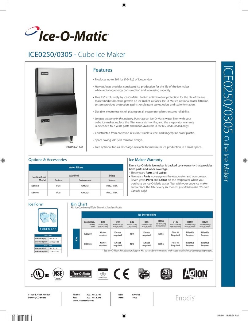 Ice-O-Matic ICE0250 Series User manual
