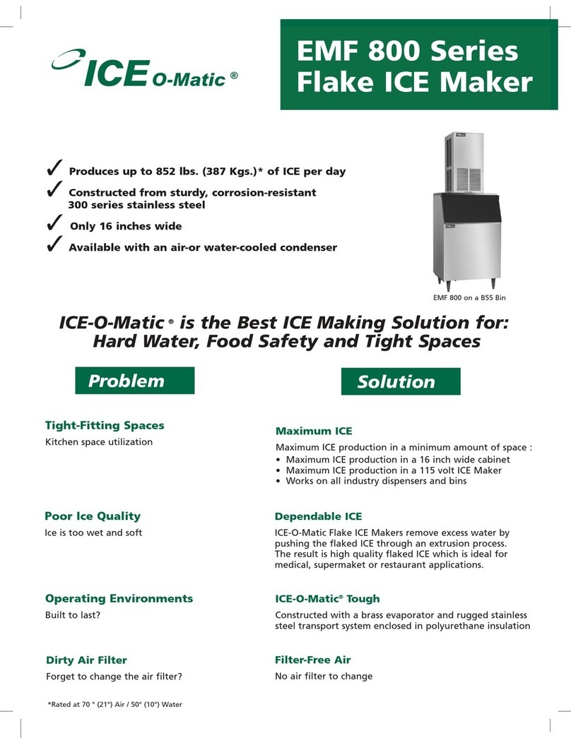Ice-O-Matic EMF800AS User manual Ice-O-Matic EMF800AS User manual