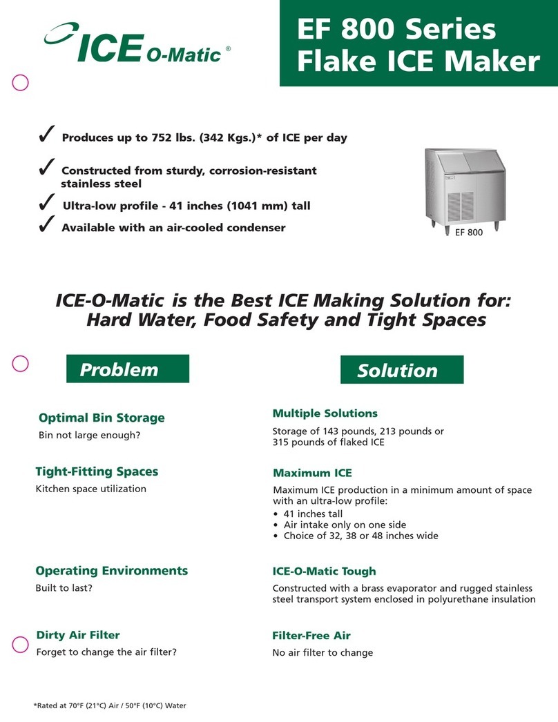 Ice-O-Matic EF800A38S User manual