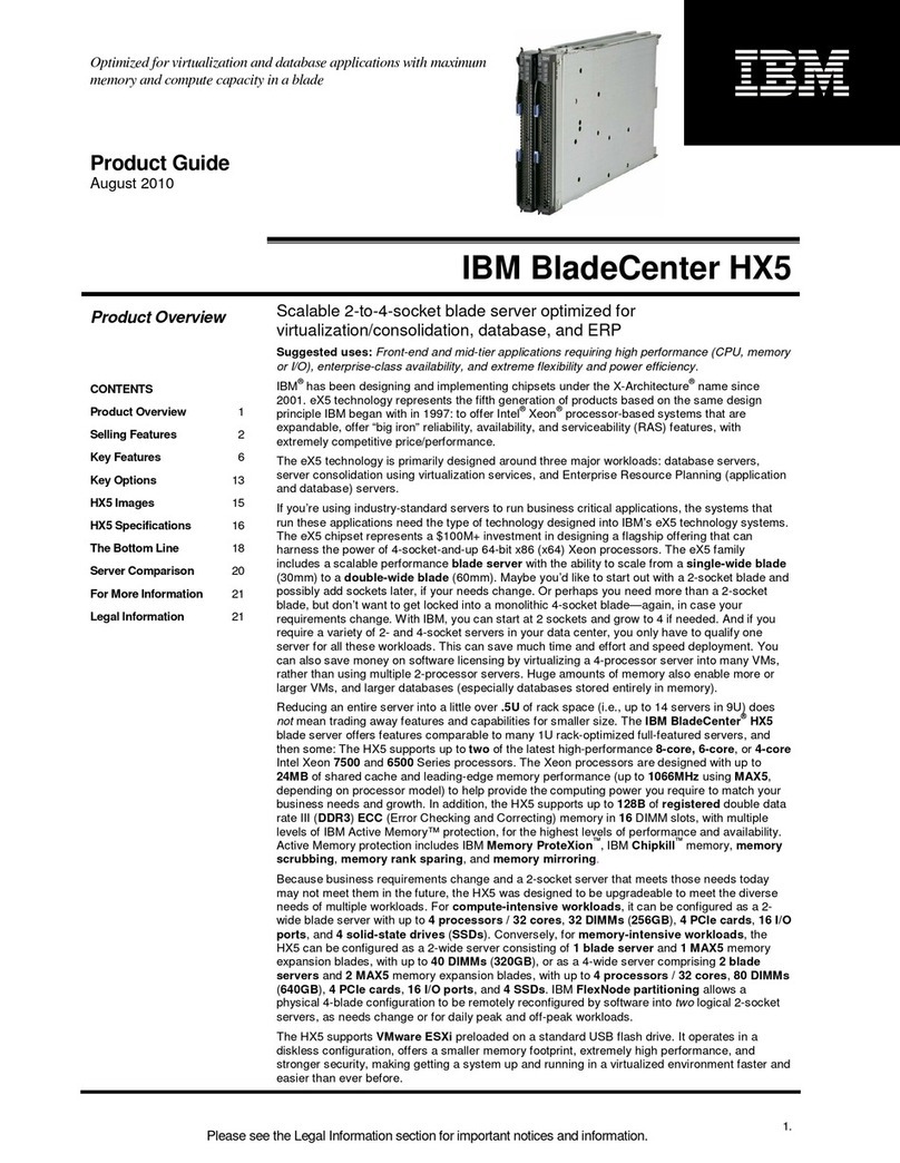 IBM BladeCenter HX5 User manual