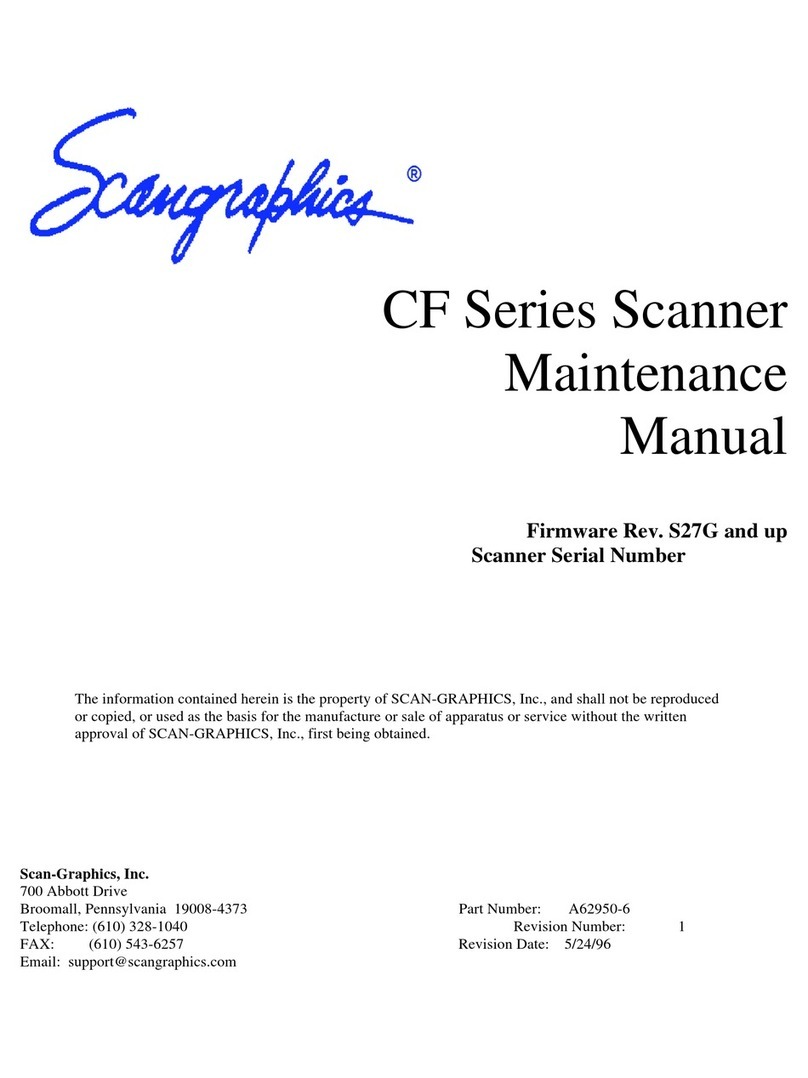 Scan-Graphics CF Series Maintenance manual Scan-Graphics CF Series Maintenance manual