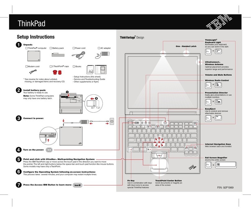 IBM THINKPAD T41 - Warranty User manual