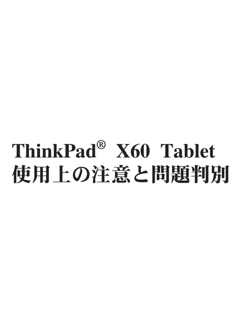 IBM THINKPAD X60 User manual