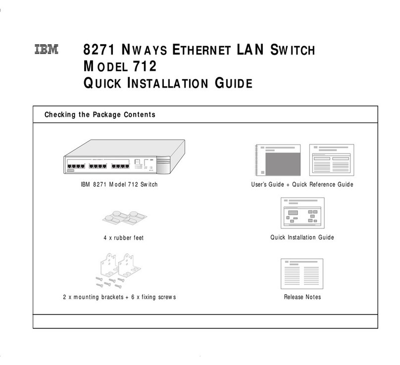 IBM 8271 Nways Ethernet LAN Switch Quick installation guide