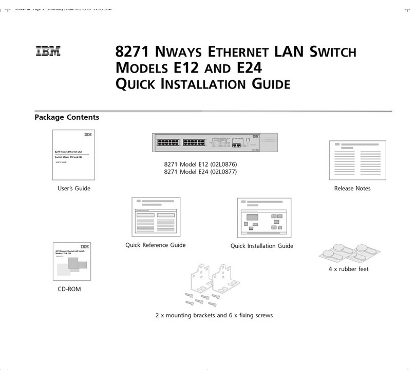 IBM E12 User manual