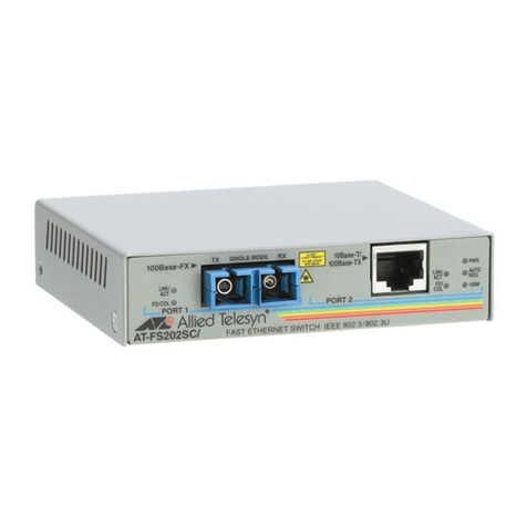 Allied Telesis AT-FS202 Series User manual