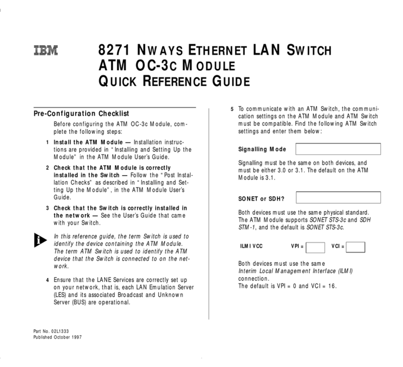 IBM 8271 Nways Ethernet LAN Switch User manual
