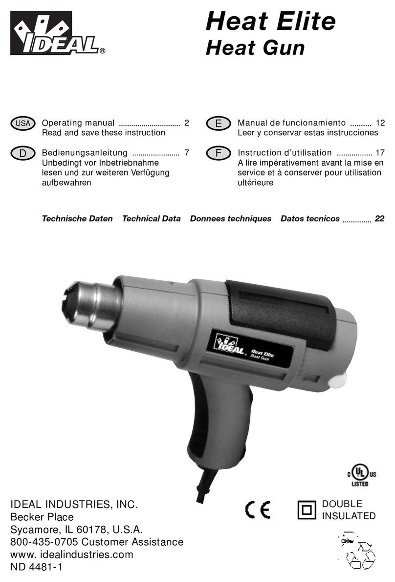 IDEAL INDUSTRIES Heat Gun user manual