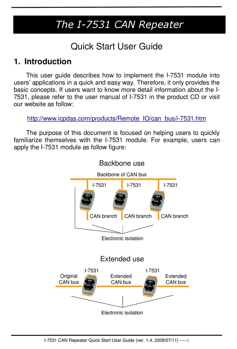 ICP CAN Repeater I-7531 Quick start user guide