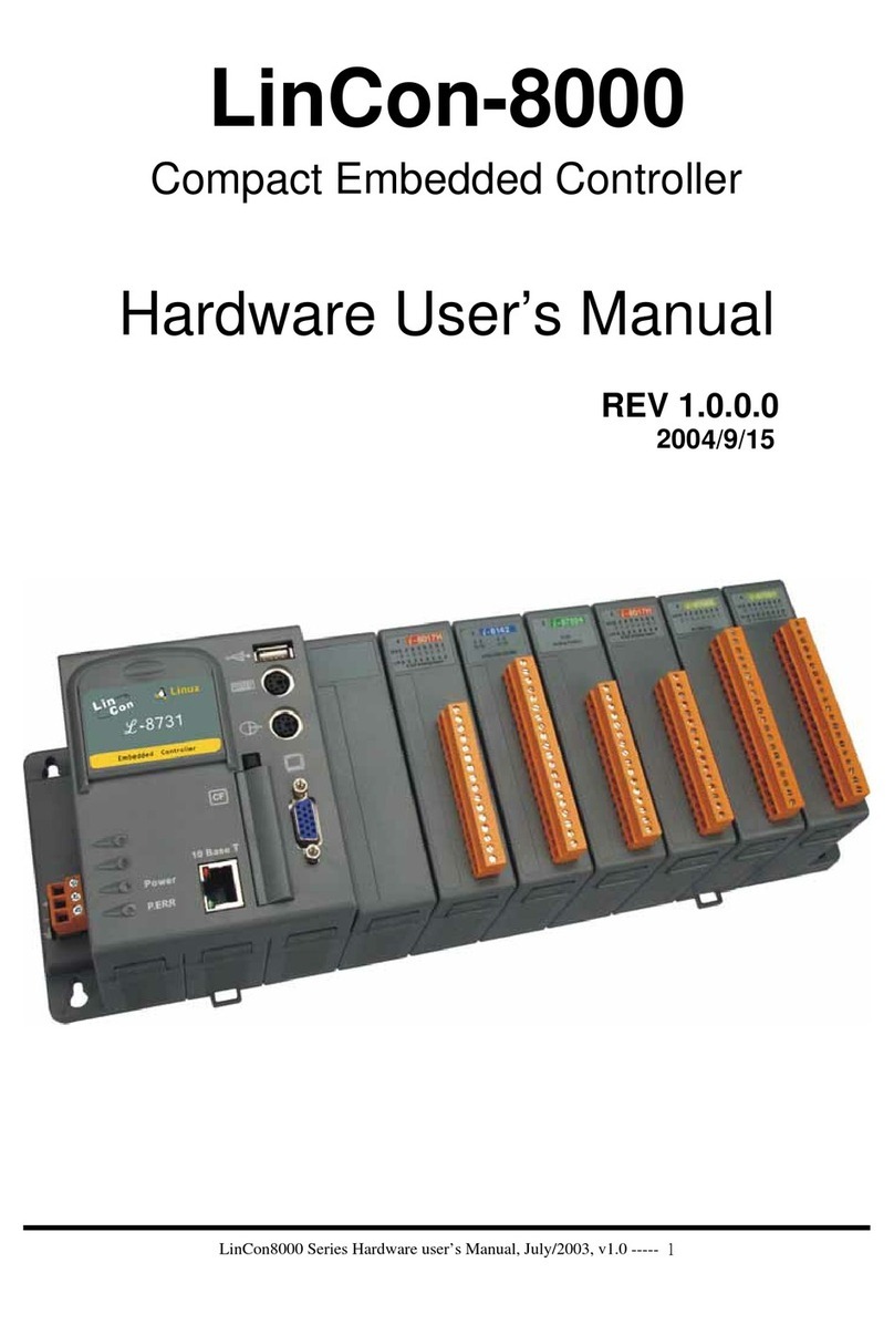 ICP DAS USA Compact Embedded Controller LinCon-8000 Hardware user manual