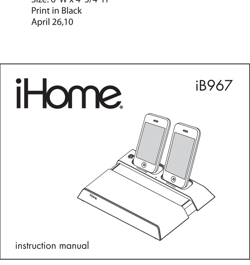iHome IB967 User manual