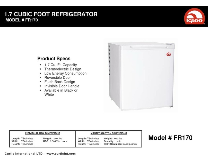 Igloo FR170 User manual