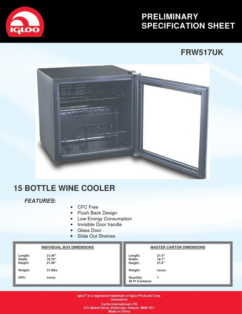 Igloo FRW517UK Specification sheet