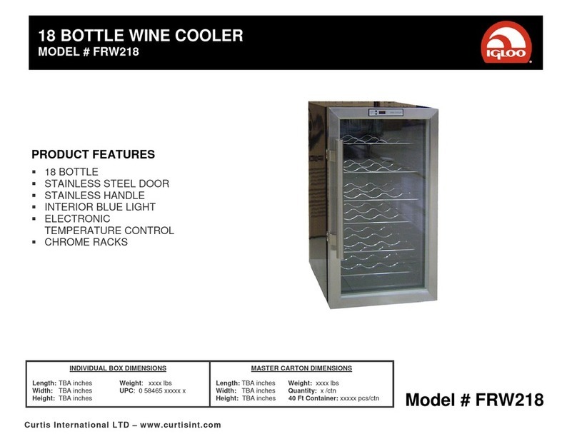 Igloo FRW218 Product features