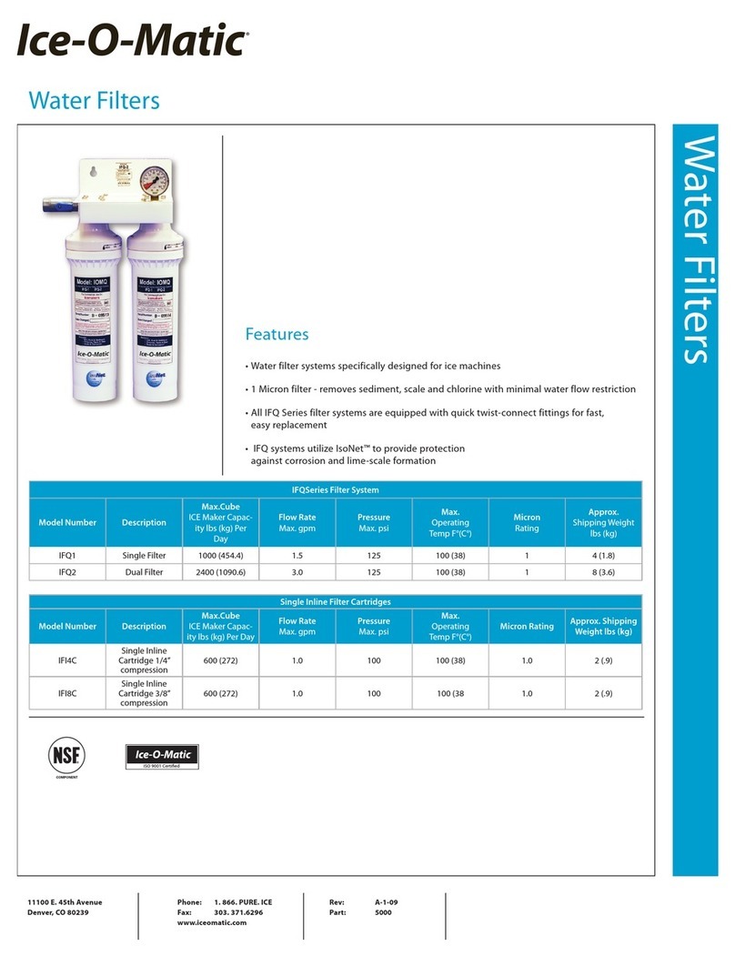 Ice-O-Matic IFI4C Specification sheet