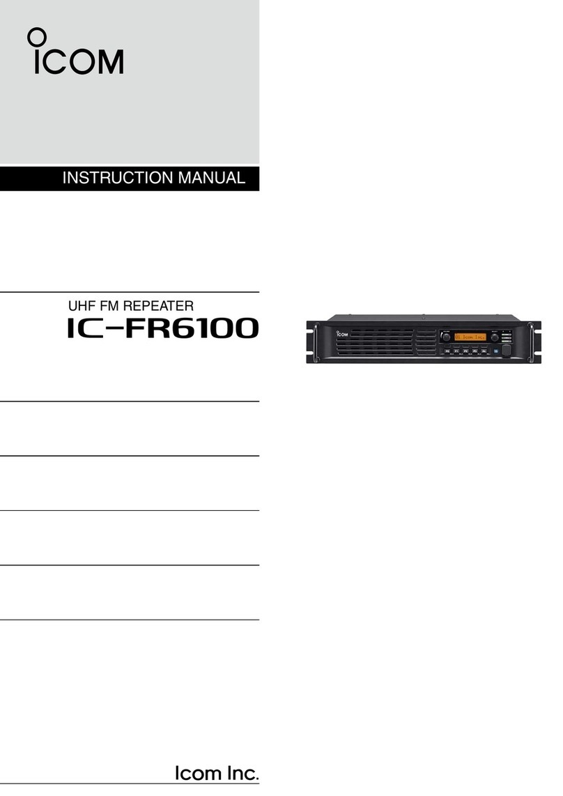 Icom UHF FM Repeater iFR6100 instruction manual