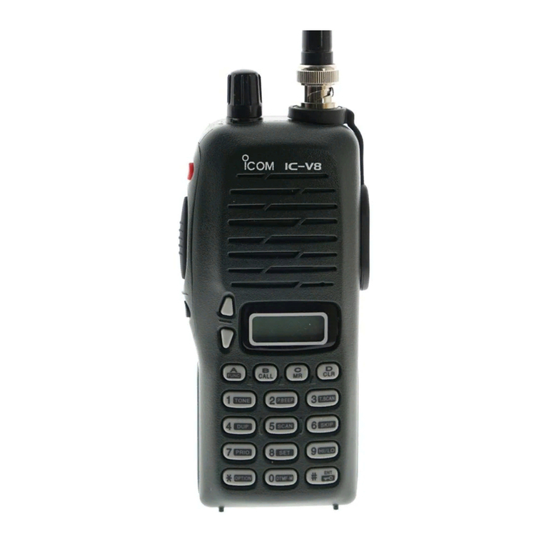 Icom IC-V8 instruction manual