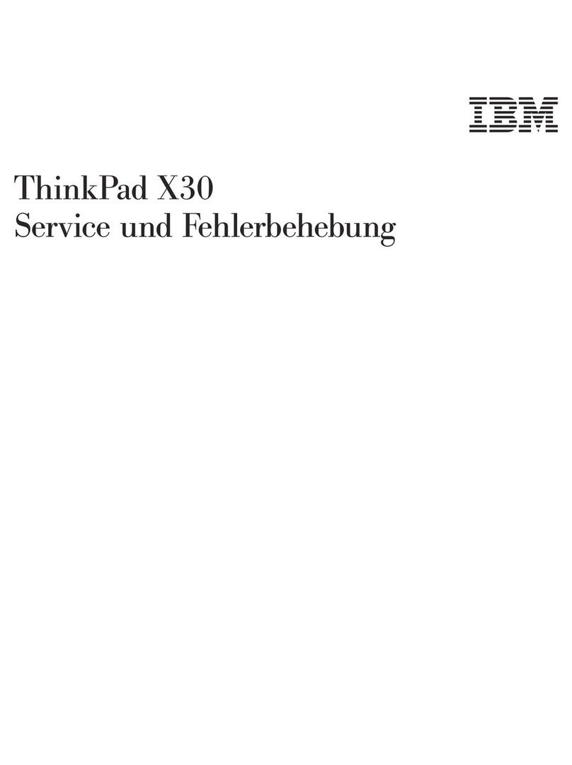 IBM ThinkPad X30, ThinkPad X31 (MT 2672 Operation instructions