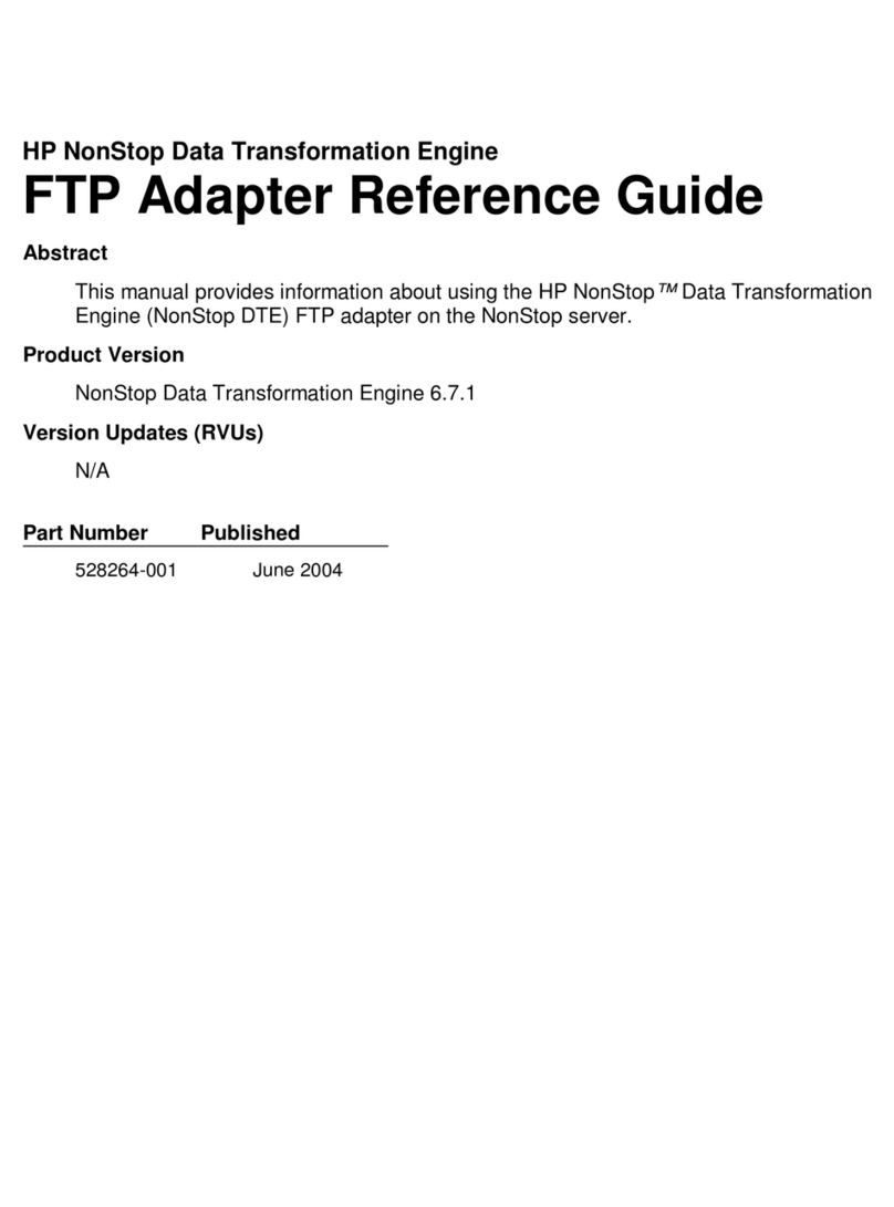 HP HP NonStop Data Transformation Engine FTP... User manual