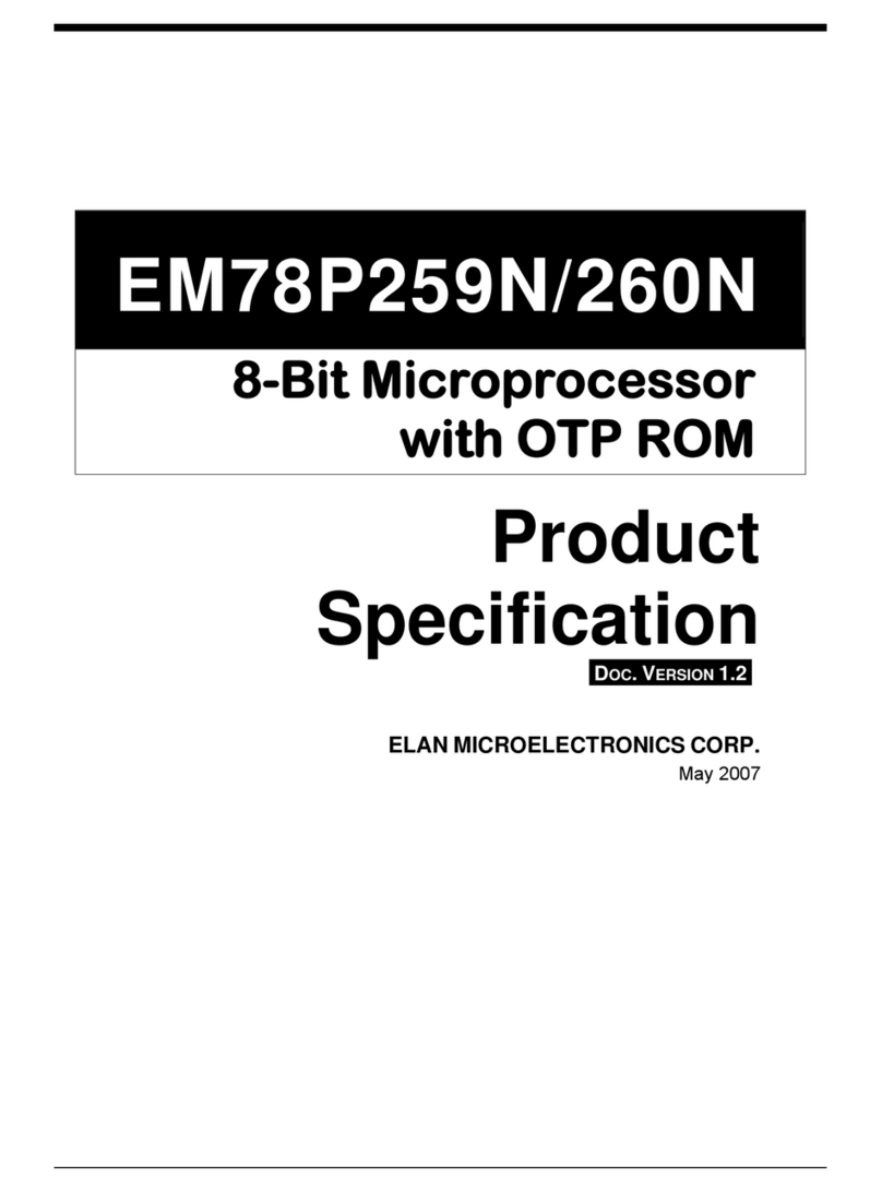 Elan Elan EM78P259N/260N Product specification