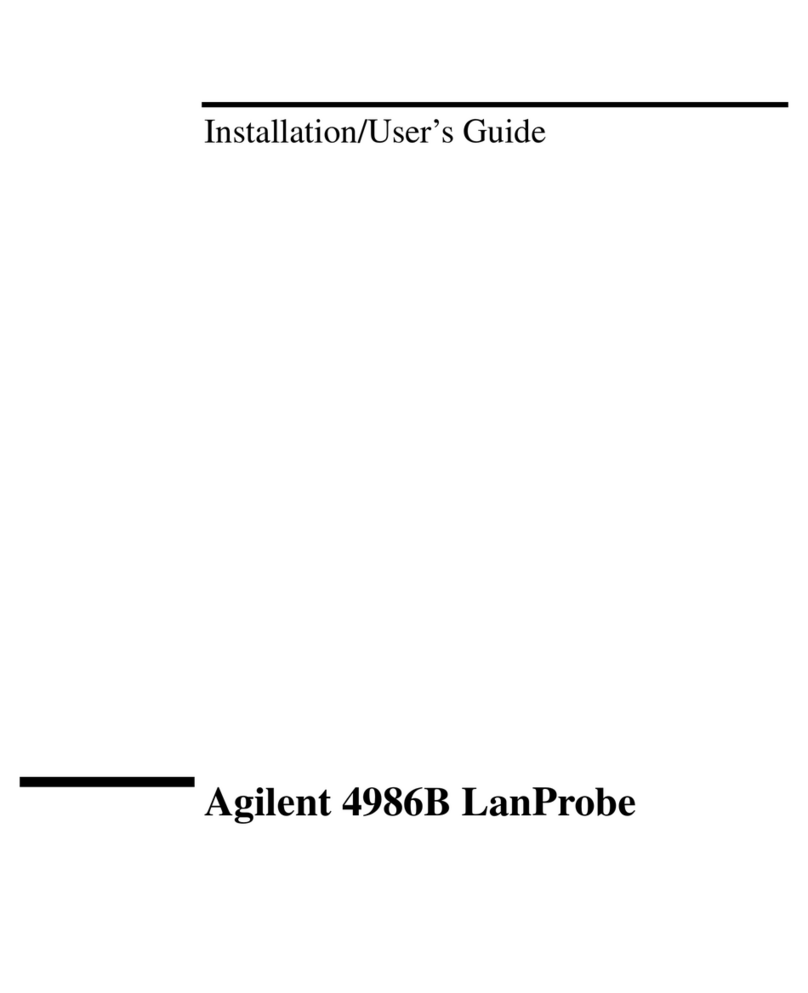Agilent Technologies 4986B LanProbe Installation and user guide Agilent Technologies 4986B LanProbe Installation and user guide