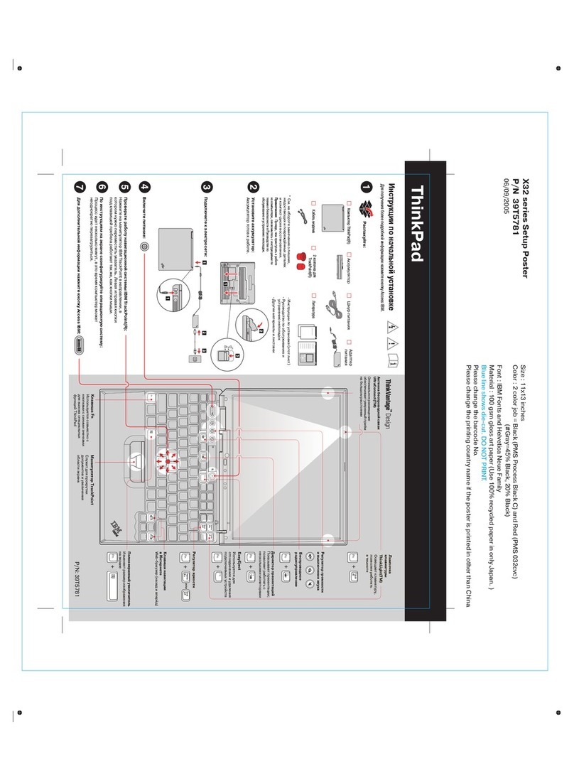 IBM THINKPAD X32 - user manual