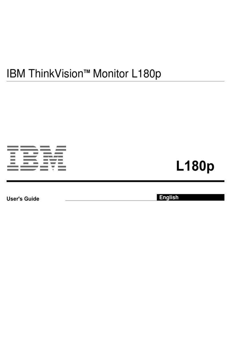 IBM ThinkVision L180p User manual