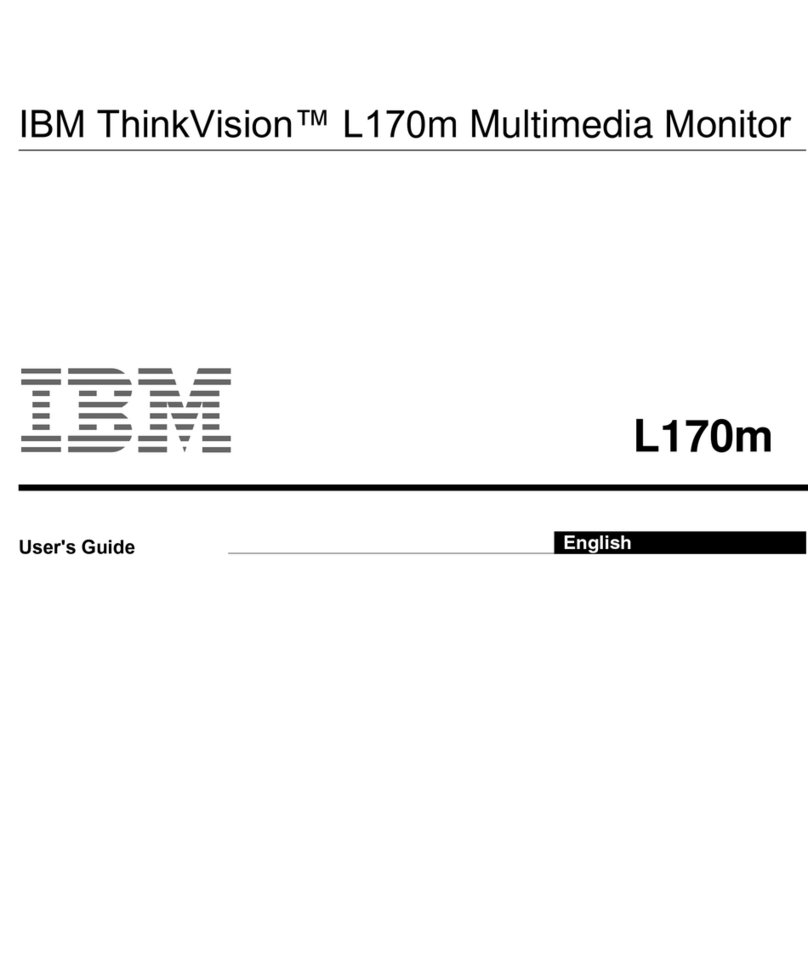 IBM ThinkVision L170m User manual