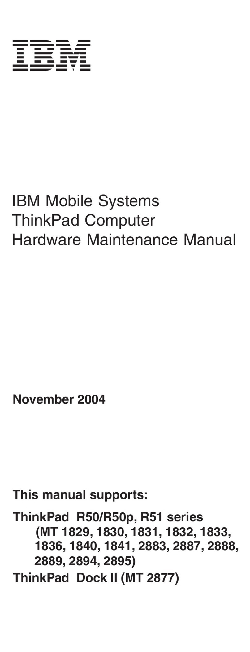 IBM R50 Series Owner's manual