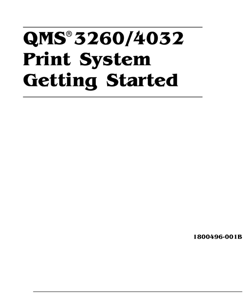 QMS 3260 User manual