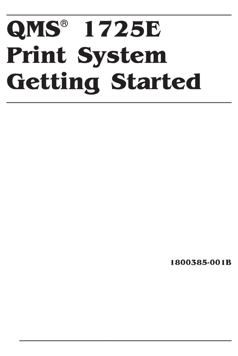QMS 1725E User manual