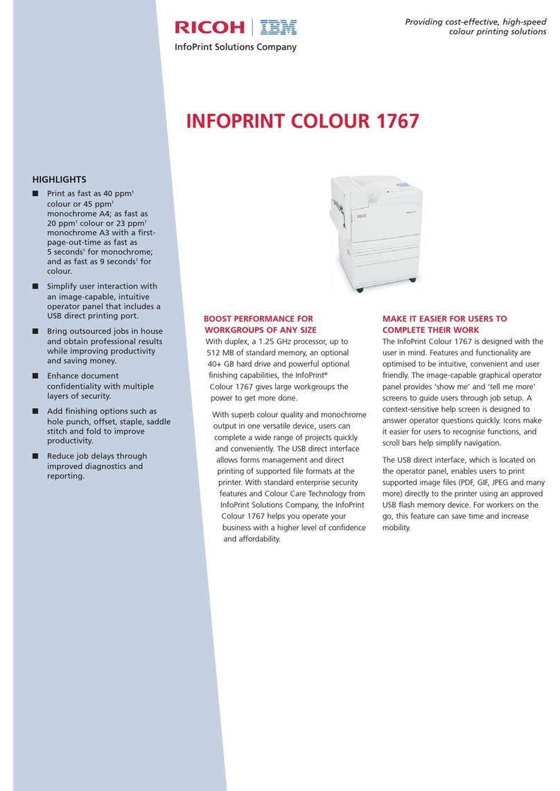 IBM INFOPRINT COLOUR 1767 User manual