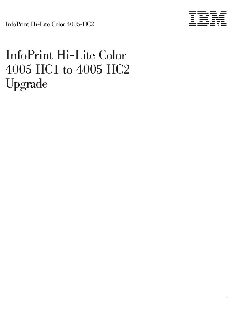 IBM INFOPRINT HI-LITE COLOR 4005-HC2 Installation and operation manual