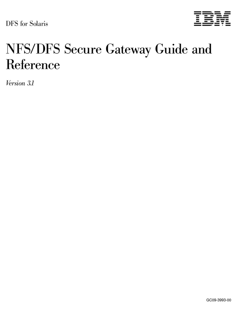 IBM NFS/DFS Secure Gateway User manual