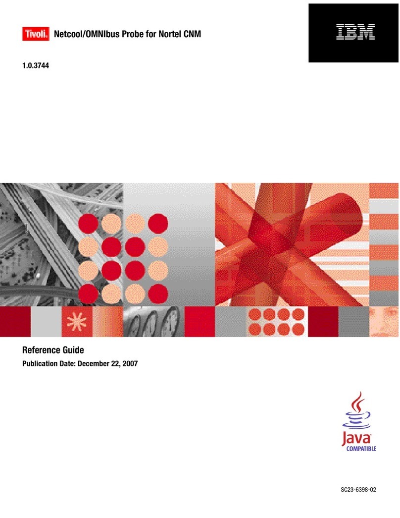 IBM Netcool/OMNIbus Probe for Nortel CNM User manual