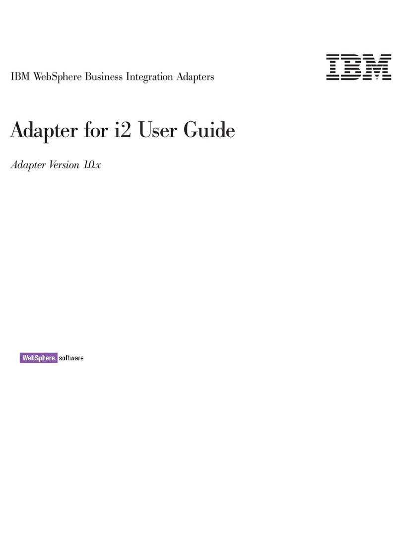 IBM WebSphere Business Integration Adapter User manual