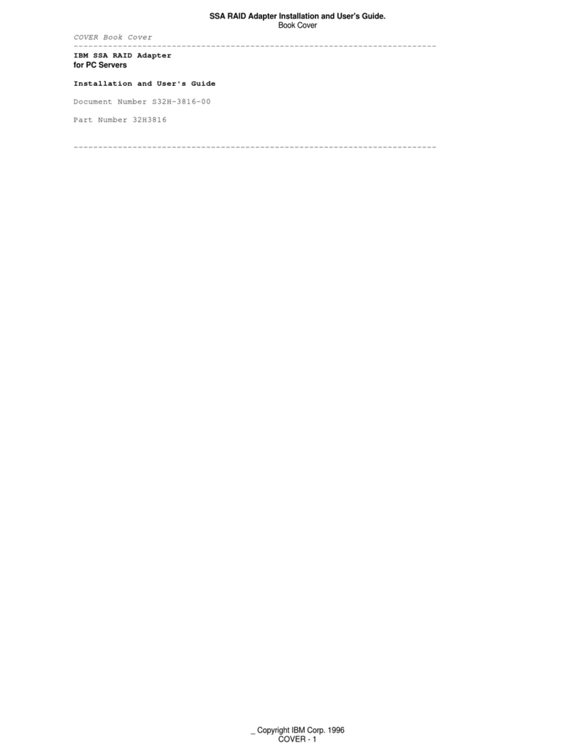 IBM SSA 32H3816 Installation and user guide