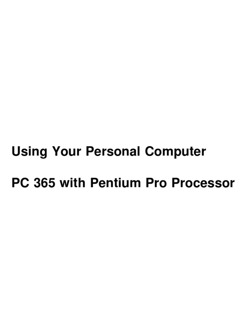 IBM PC 365 User manual