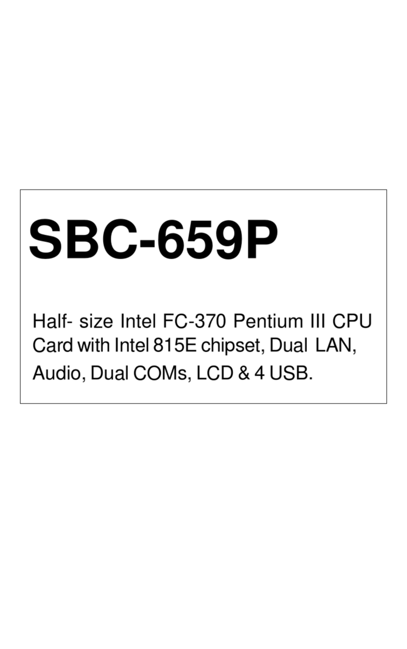 Aaeon SBC-659P User manual
