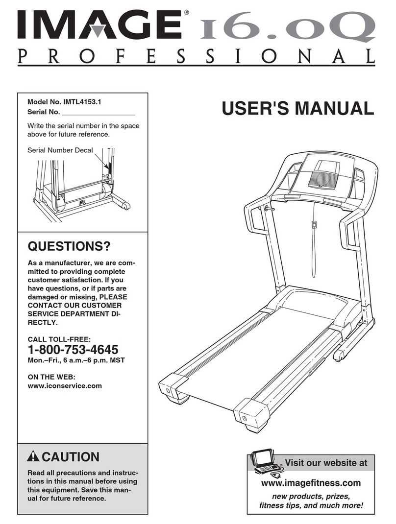 Image 16.0 Q treadmill IMTL4153.1 user manual
