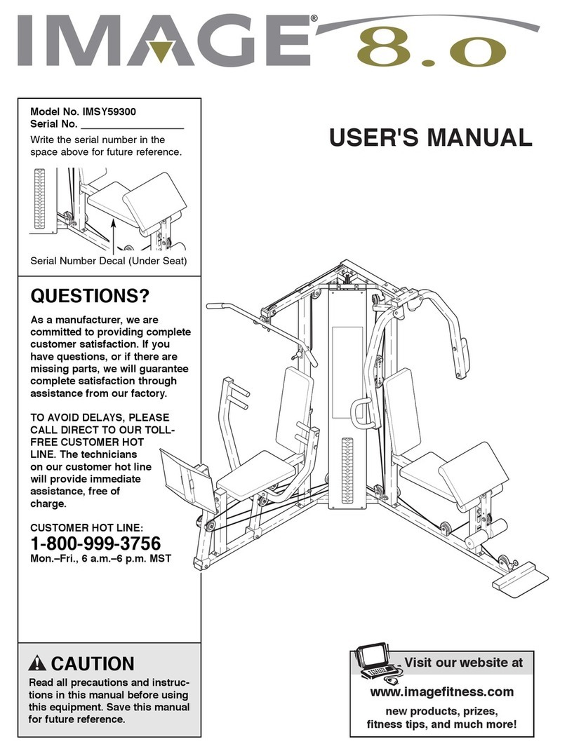 Image 8.0 Elliptical user manual
