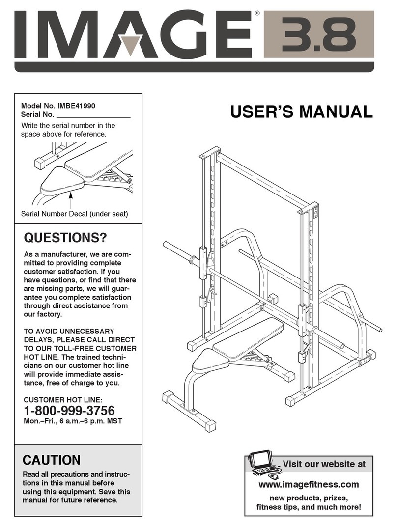 Image Fitness IMBE41990 user manual