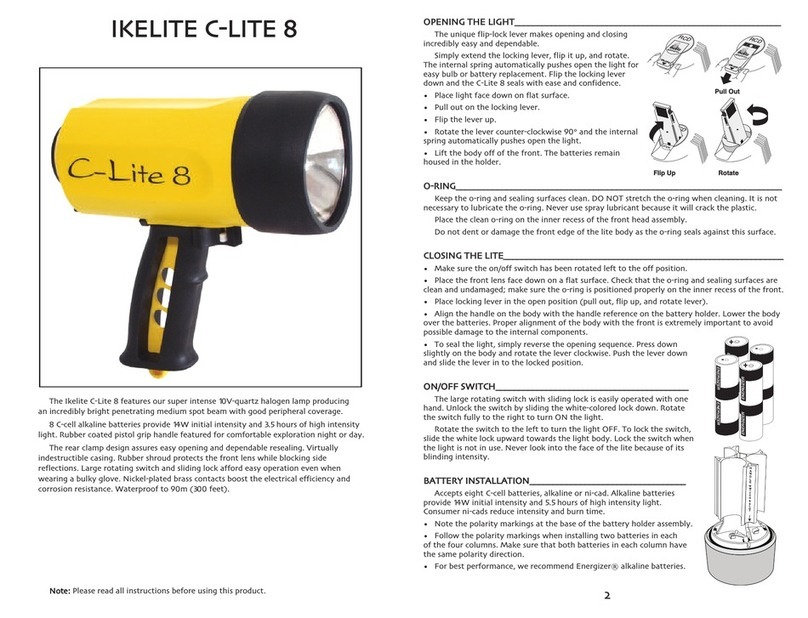 Ikelite C-Lite 8 User manual