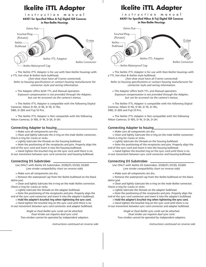 Ikelite iTTL instruction manual