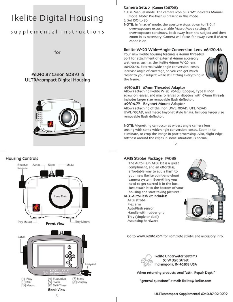 Ikelite SD870 IS Owner's manual